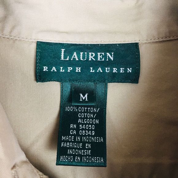 LAUREN RALPH LAUREN Men Beige Button Up Long Sleeve Shirt M LRLMCMLXVII (1967) - Picture 2 of 11